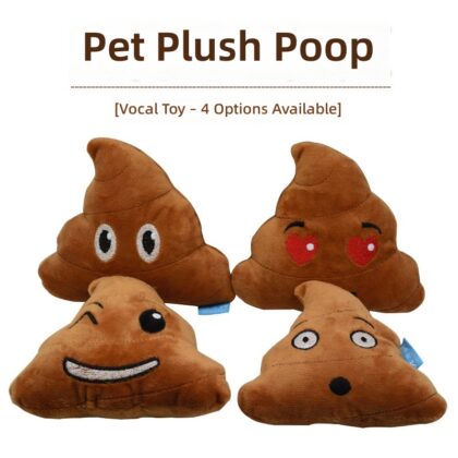 Pet Toy Simulation Poo Plush Voice Dog Toy Molar Dental Cleansing Plush Poop Dog Pet Supplies
