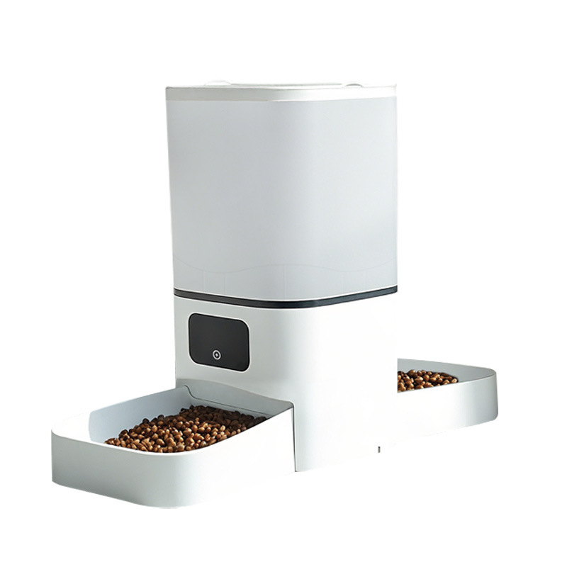 Amazon New Pet Dual-Bowl Automatic Feeder Cat and Dog Food Dispenser Smart Dog Bowl - Image 5