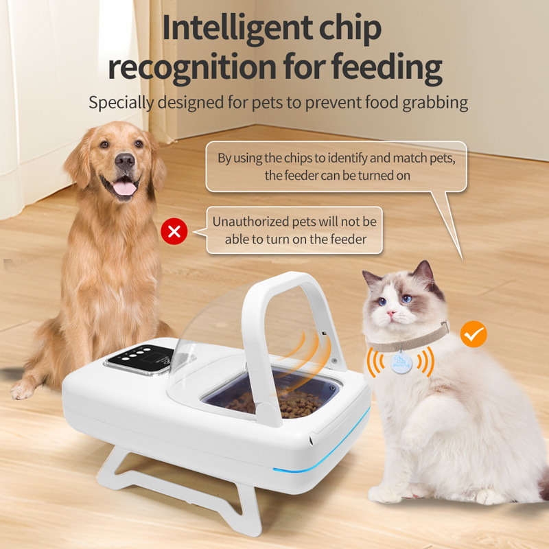 Smart Pet Chip-Activated Feeder for Cats and Dogs; Timer and Portion Control for Dry and Wet Food; Universal Design; Exclusive Use to Prevent Food Theft - Image 3