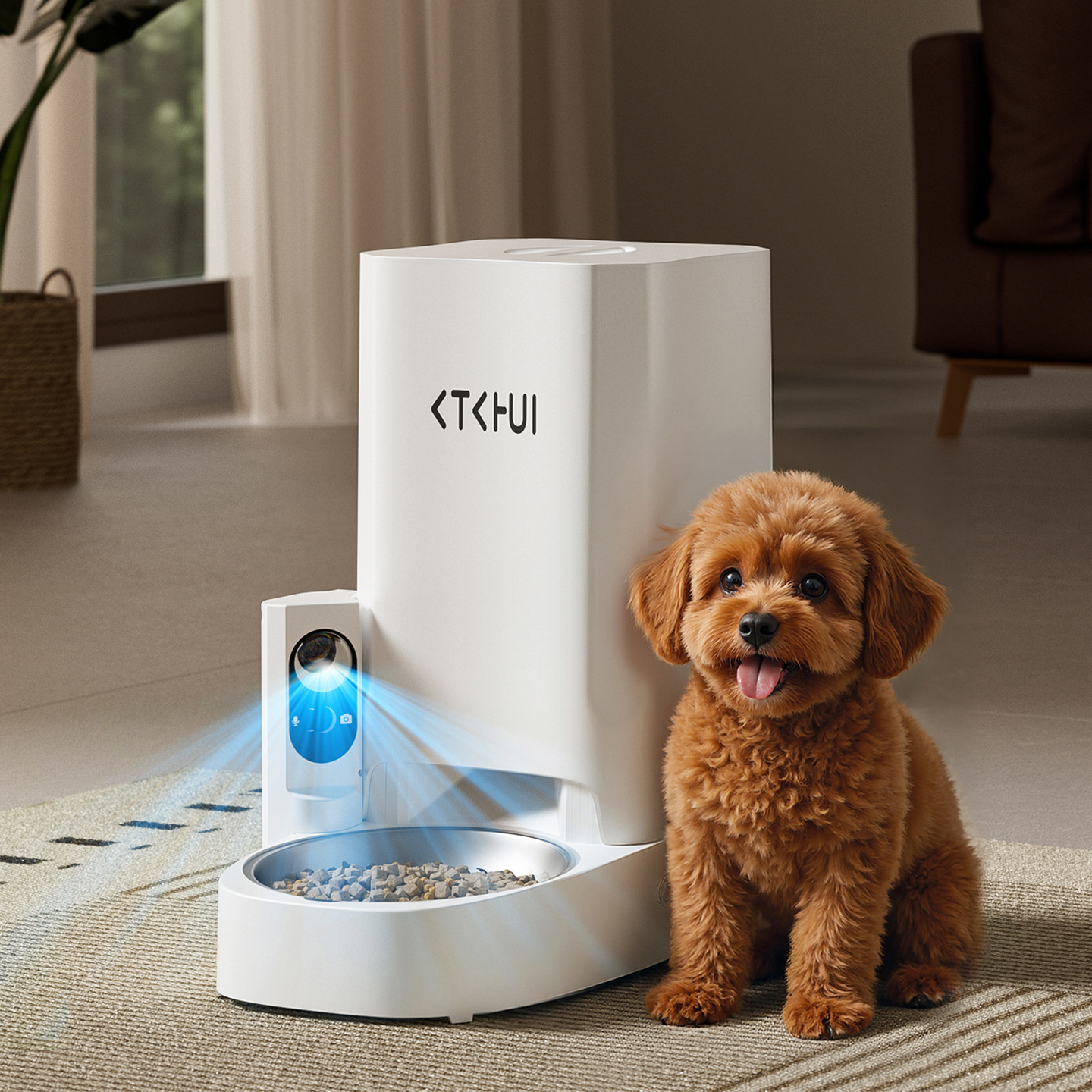 Pet Smart Feeder Large Capacity Cat Dog Smart Video Interactive Automatic Feeder Pet Supplies