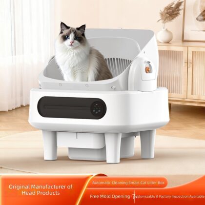 Factory direct supply APP intelligent litter box automatic cleaning cat toilet WIFI automatic packaging litter box