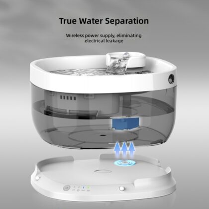 Pet Water Dispenser Dog Cat Water Dispenser 7L Large Capacity Water and Electricity Separation Wireless Induction Amazon Explosions