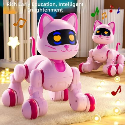 6602 Yingjia Electronic Intelligent Robot Dog Mechanical Dog Boy Remote Control Girl Electric Cat Children's Toy Girl