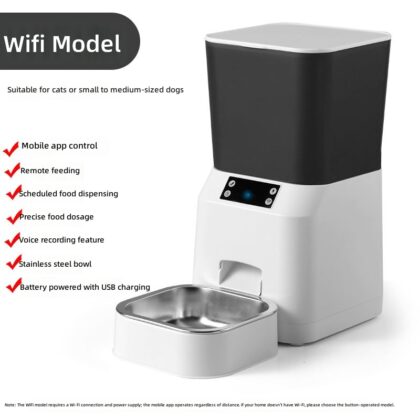 Pet automatic feeder timing and quantitative automatic feeder full-automatic smart phone remote control feeder