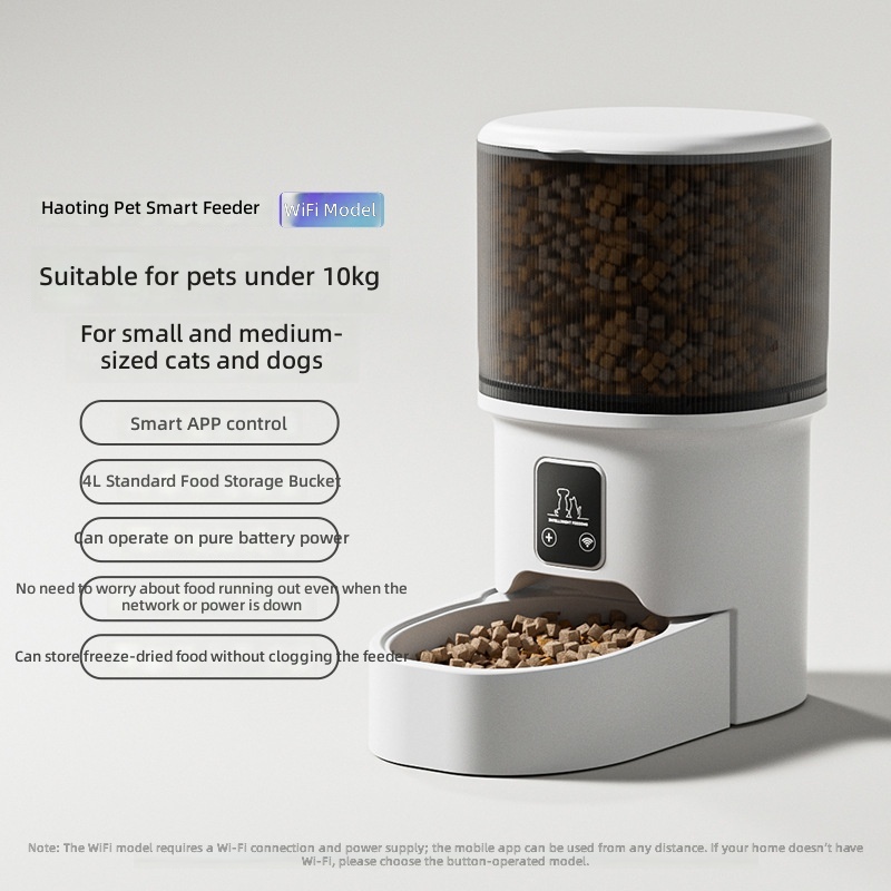Pet Automatic Feeder, Smartphone WiFi & Bluetooth Timed Feeding Control, Smart Food Dispenser, Cat Pet Supplies - Image 6
