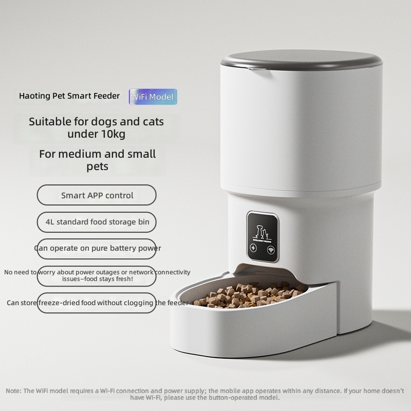Pet Automatic Feeder, Smartphone WiFi & Bluetooth Timed Feeding Control, Smart Food Dispenser, Cat Pet Supplies - Image 7