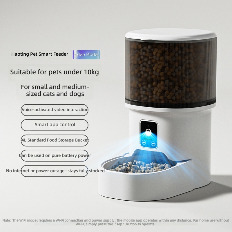 Pet Automatic Feeder, Smartphone WiFi & Bluetooth Timed Feeding Control, Smart Food Dispenser, Cat Pet Supplies - Image 8