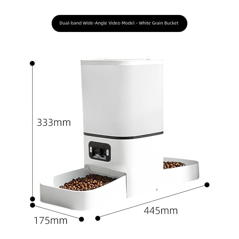 Amazon New Pet Dual-Bowl Automatic Feeder Cat and Dog Food Dispenser Smart Dog Bowl - Image 13