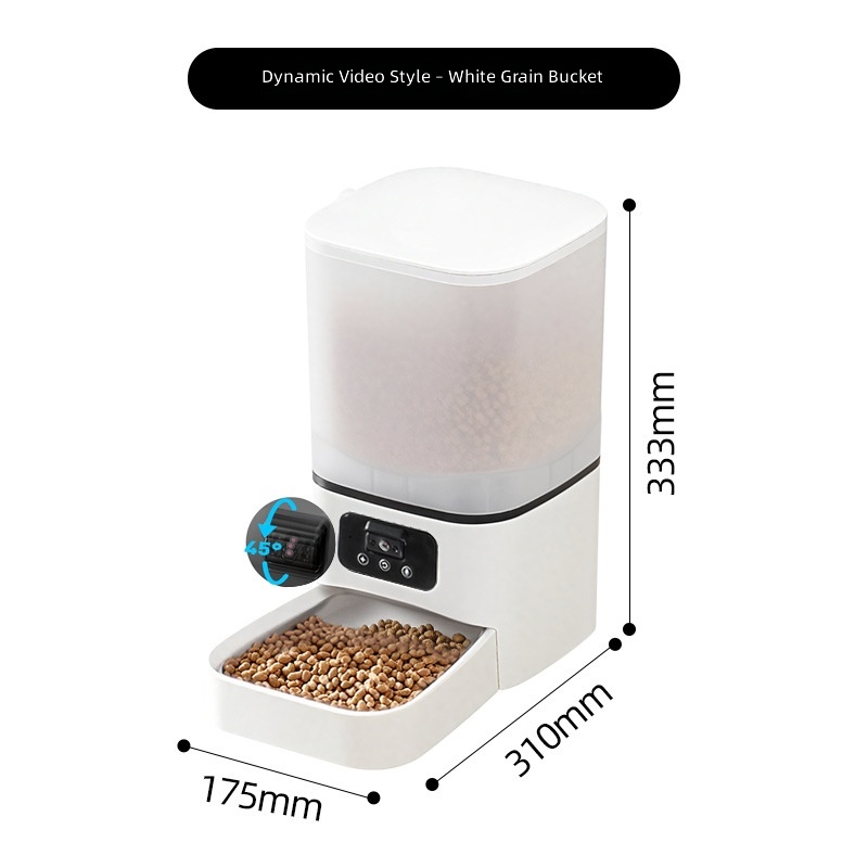 Amazon New Pet Dual-Bowl Automatic Feeder Cat and Dog Food Dispenser Smart Dog Bowl - Image 15