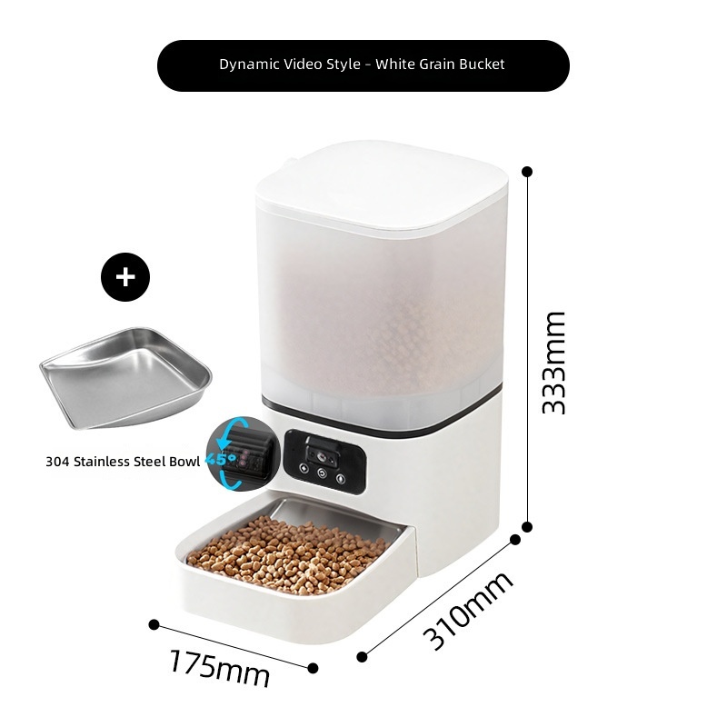 Amazon New Pet Dual-Bowl Automatic Feeder Cat and Dog Food Dispenser Smart Dog Bowl - Image 16