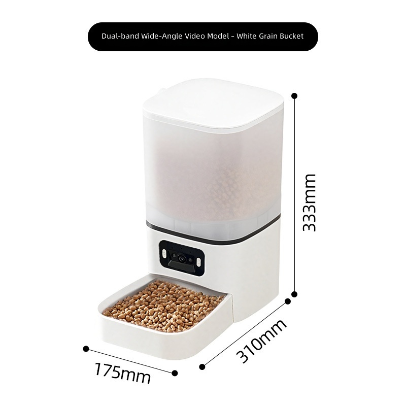 Amazon New Pet Dual-Bowl Automatic Feeder Cat and Dog Food Dispenser Smart Dog Bowl - Image 7