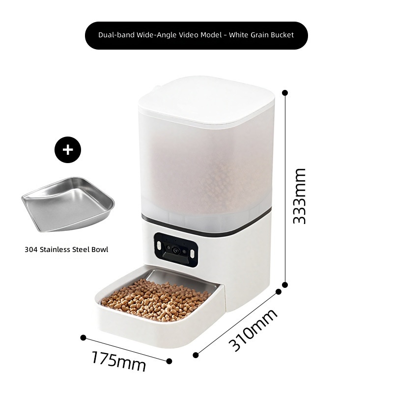 Amazon New Pet Dual-Bowl Automatic Feeder Cat and Dog Food Dispenser Smart Dog Bowl - Image 10