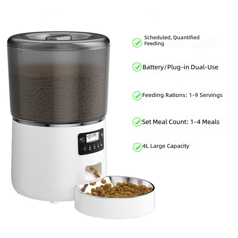 Pet Intelligent Automatic Feeder 4L Smart Mobile Phone Timing Quantitative Remote Feeding Cat and Dog Feeding Machine Manufacturer - Image 7