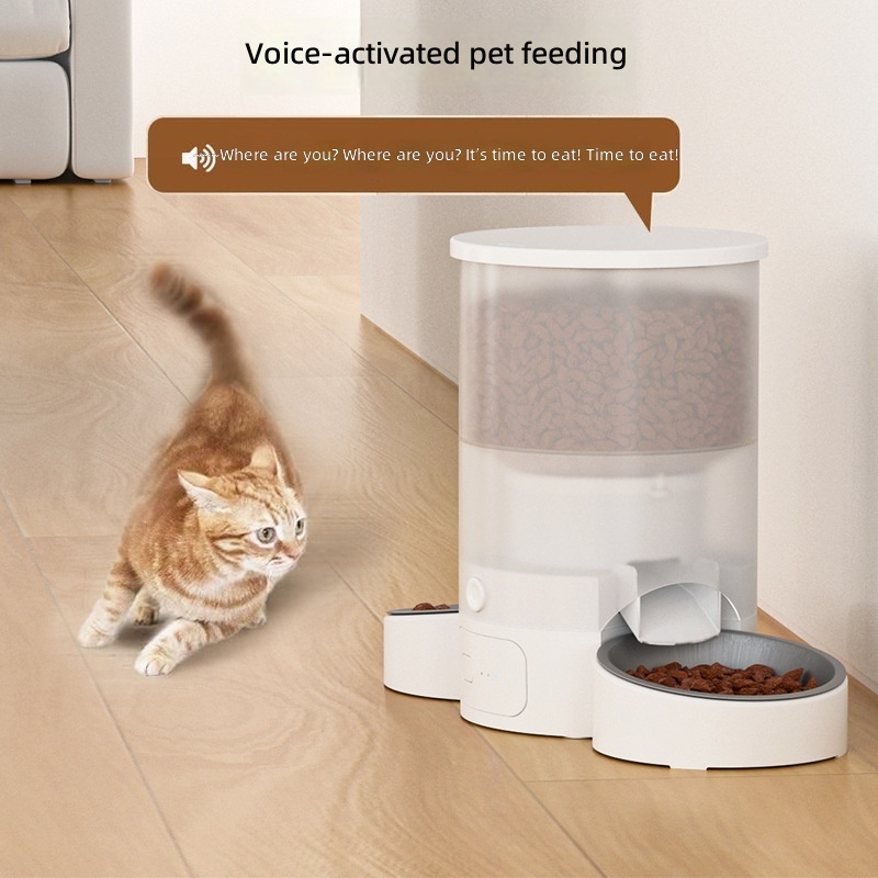 Habas Pet Automatic Feeder: Smart, Large-Capacity Food Dispenser for Cats and Dogs with Timer, Portion Control, and Remote App Management - Image 2