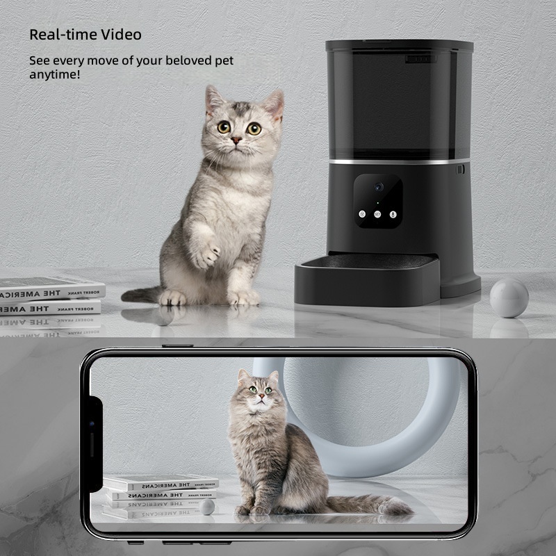 Pet Intelligent Feeder Dog Feeder Timing Quantitative 6L Feeder wifi Cat Automatic Feeder - Image 3