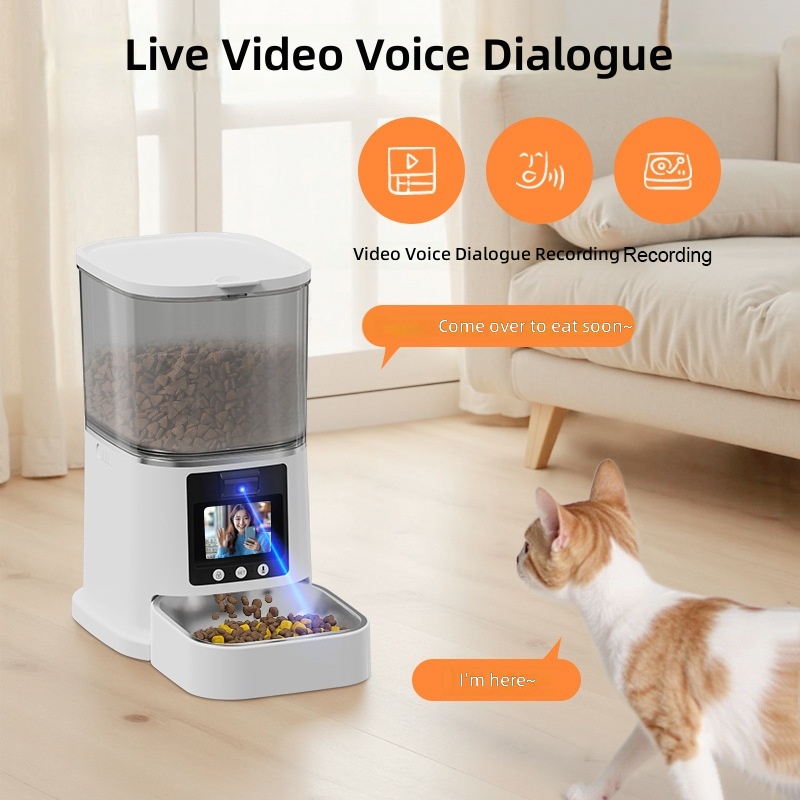 Cross-border pet automatic feeder with camera 6L large capacity remote monitoring cat and dog smart feeder wholesale - Image 4