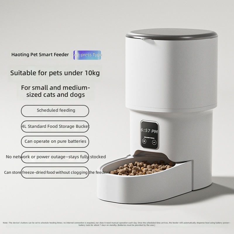 Smart Pet Automatic Feeder, 4L Large Capacity, HD Video Interaction, Automatic Cat Feeder, Pet Supplies - Image 8