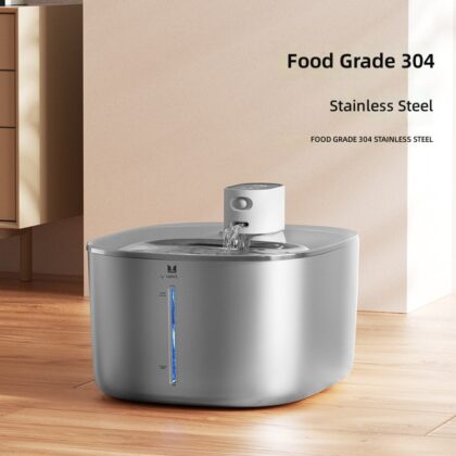 Pet Water Dispenser Wireless Unplugged Cat Water Dispenser Intelligent Cycle Dog Water Feeder Stainless Steel Water Dispenser