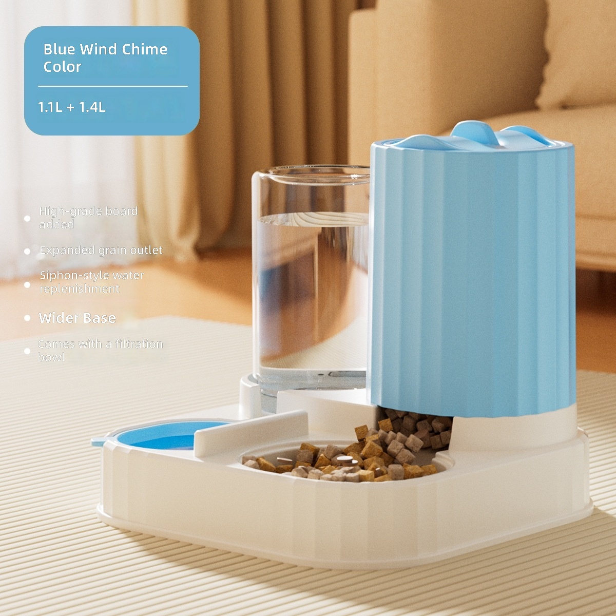 Cross-border New Automatic Cat Feeder Dog Bowl Pet Bowl Cat Basin Two-in-One Water Dispenser Cat Bowl Pet Supplies - Image 13