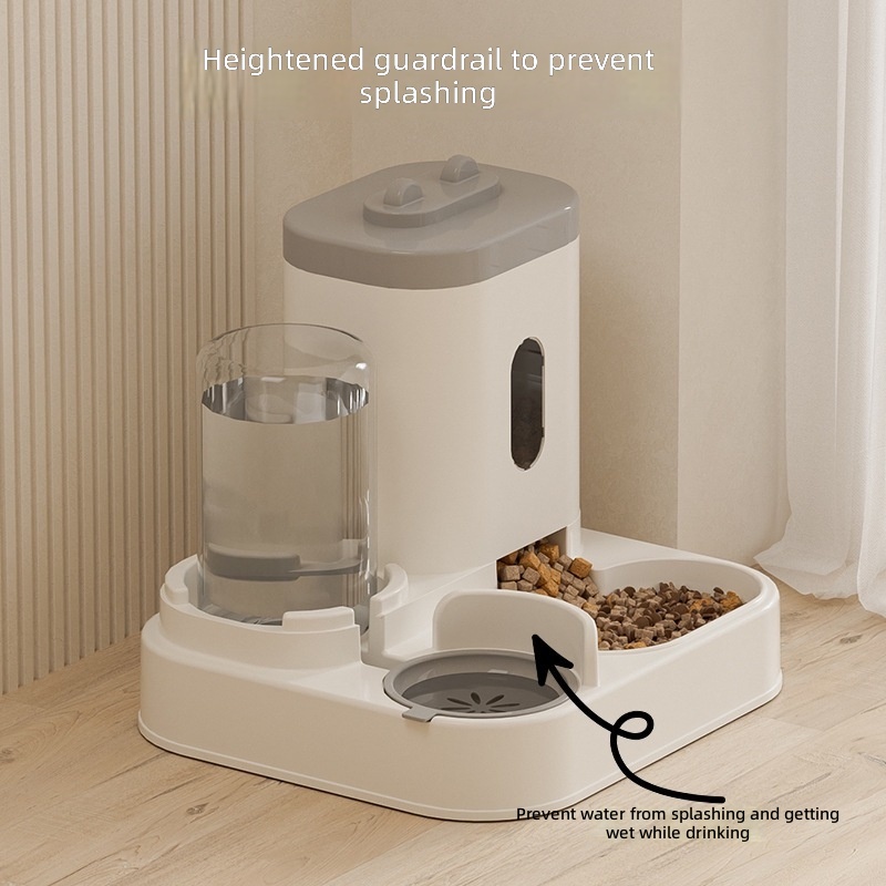 Cross-border New Automatic Cat Feeder Dog Bowl Pet Bowl Cat Basin Two-in-One Water Dispenser Cat Bowl Pet Supplies - Image 4