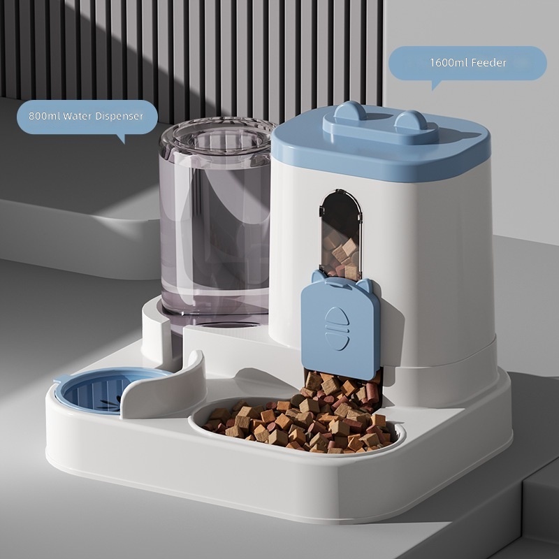 Cross-border New Automatic Cat Feeder Dog Bowl Pet Bowl Cat Basin Two-in-One Water Dispenser Cat Bowl Pet Supplies - Image 6