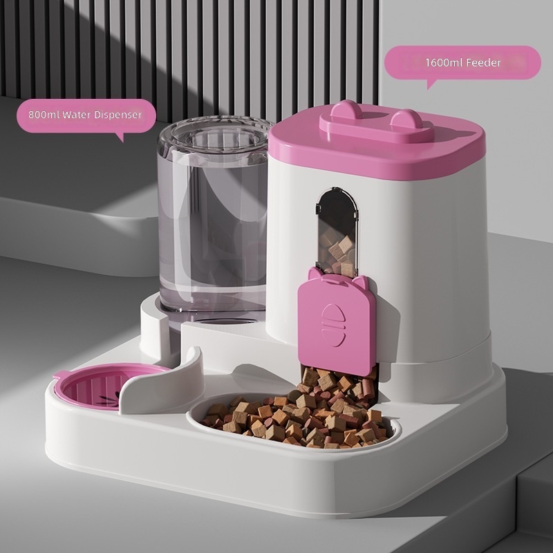 Cross-border New Automatic Cat Feeder Dog Bowl Pet Bowl Cat Basin Two-in-One Water Dispenser Cat Bowl Pet Supplies - Image 9