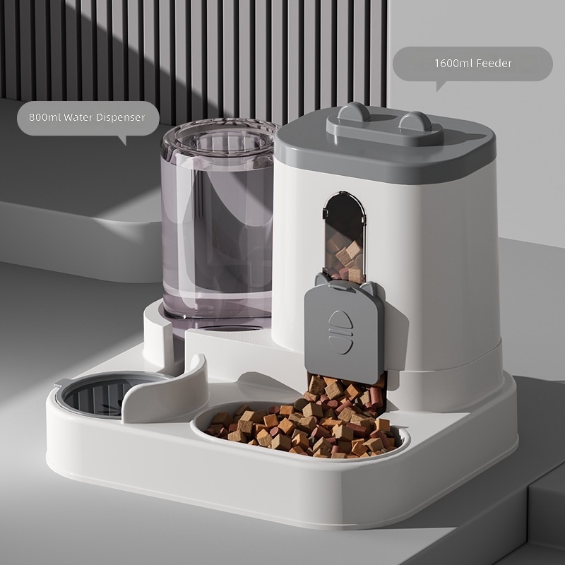 Cross-border New Automatic Cat Feeder Dog Bowl Pet Bowl Cat Basin Two-in-One Water Dispenser Cat Bowl Pet Supplies - Image 10