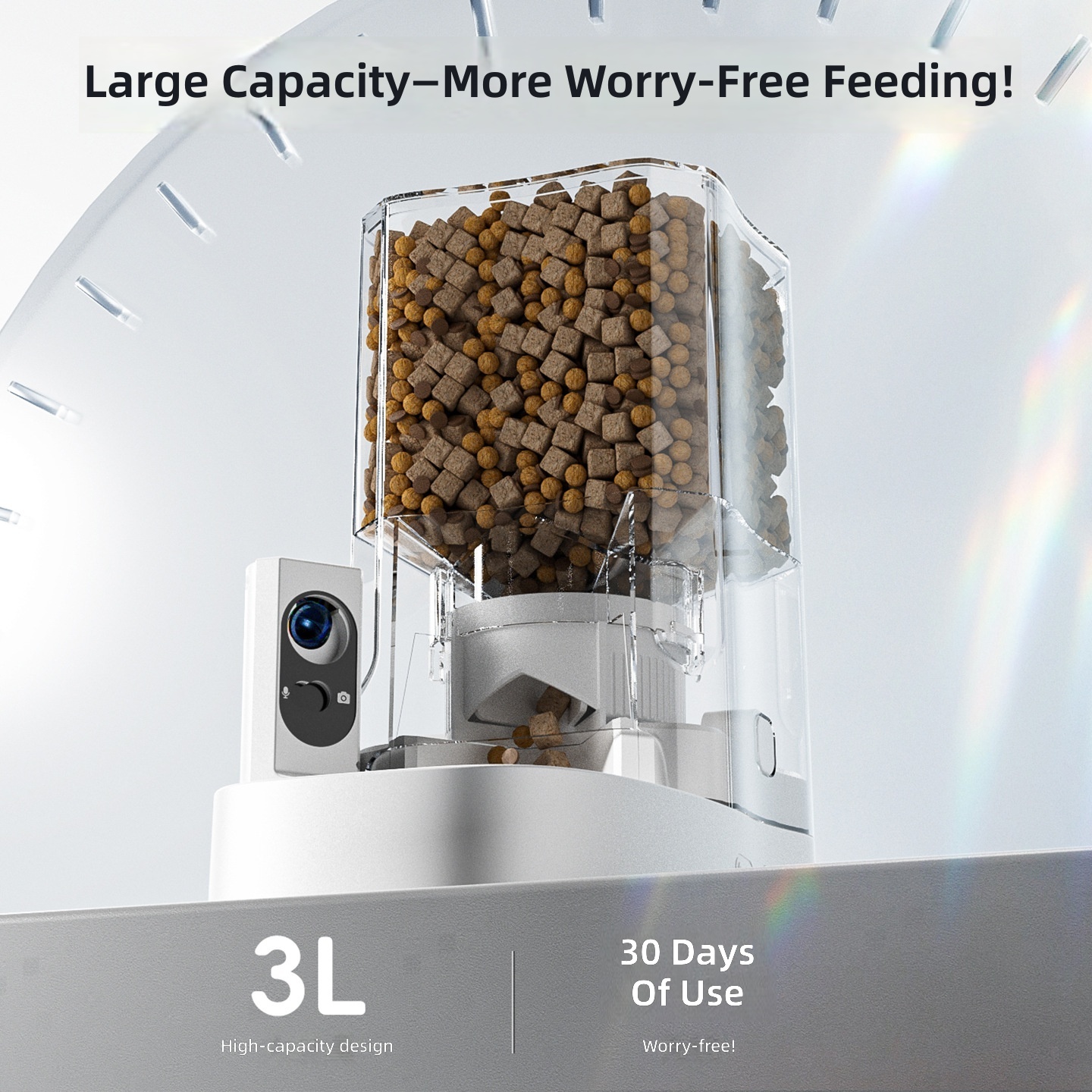 Pet Smart Feeder Large Capacity Cat Dog Smart Video Interactive Automatic Feeder Pet Supplies - Image 4