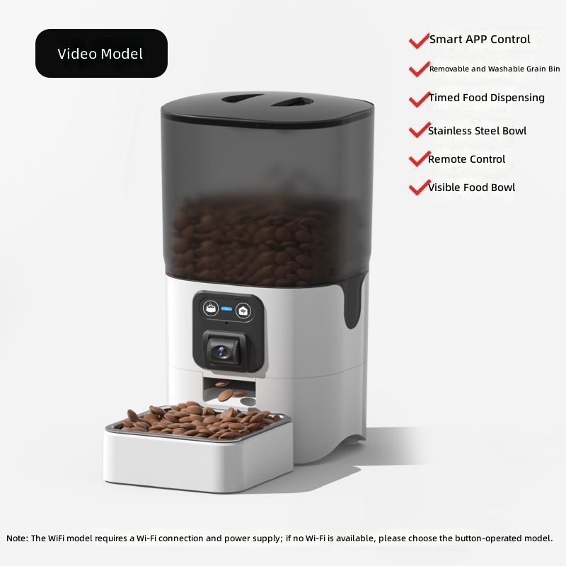 Automatic Pet Feeders for Cats and Dogs, Smart Timed & Portion-Controlled Dispenser for Cat and Dog Food, with Video Monitoring Feature - Image 13