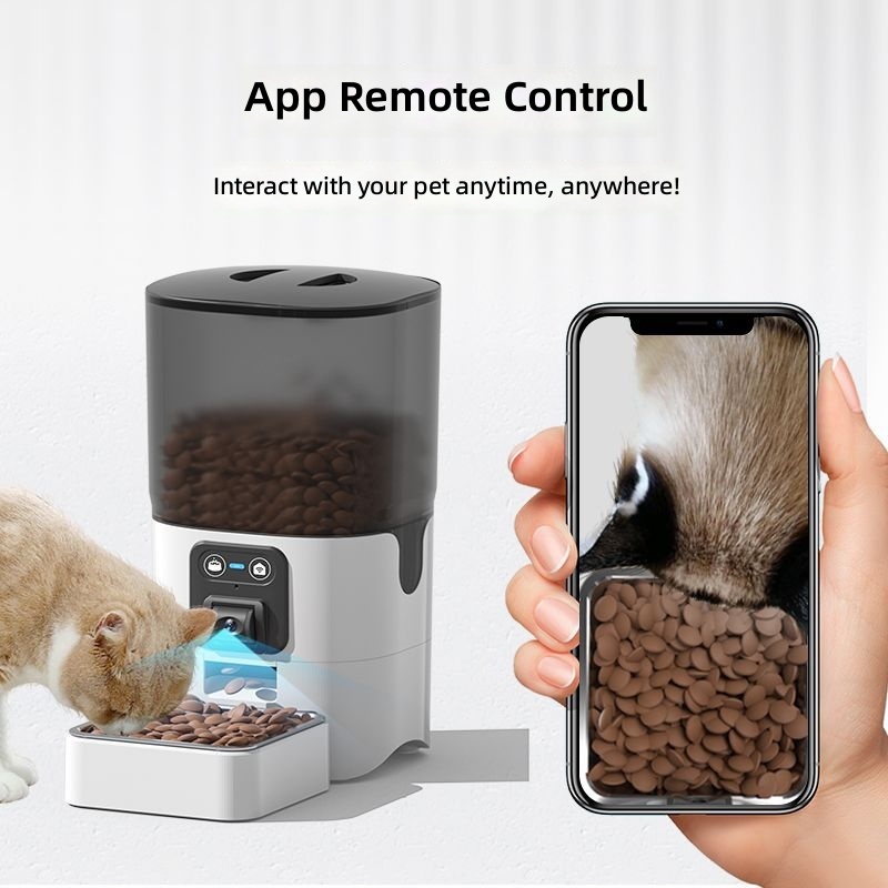 Automatic Pet Feeders for Cats and Dogs, Smart Timed & Portion-Controlled Dispenser for Cat and Dog Food, with Video Monitoring Feature - Image 2