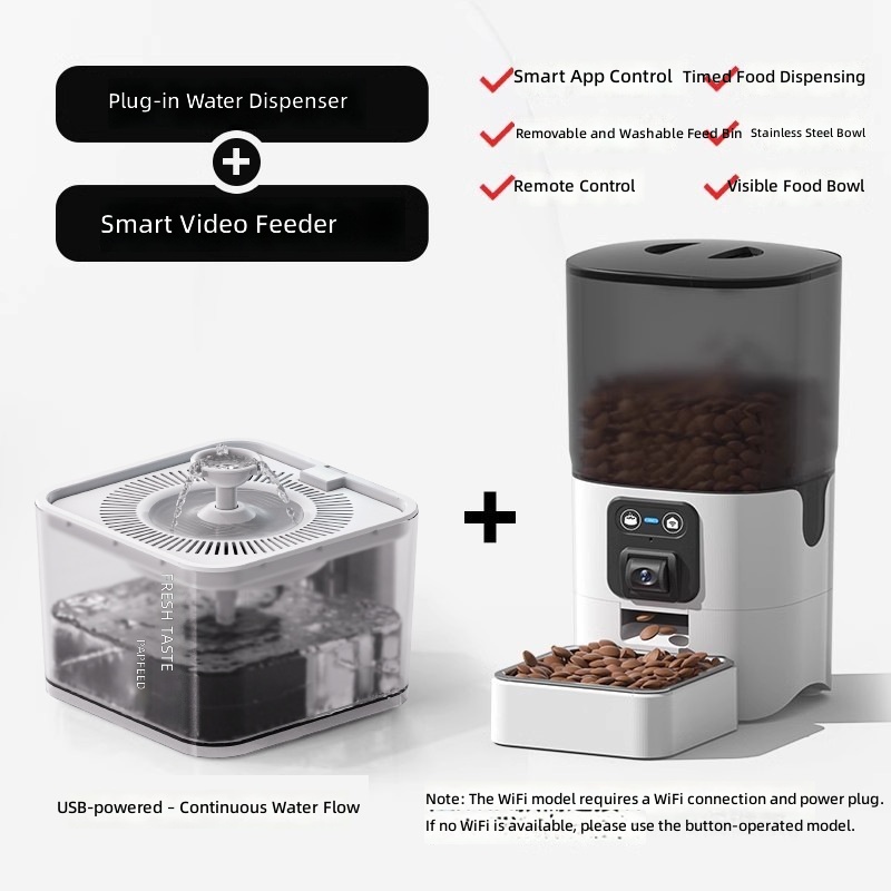 Automatic Pet Feeders for Cats and Dogs, Smart Timed & Portion-Controlled Dispenser for Cat and Dog Food, with Video Monitoring Feature - Image 6