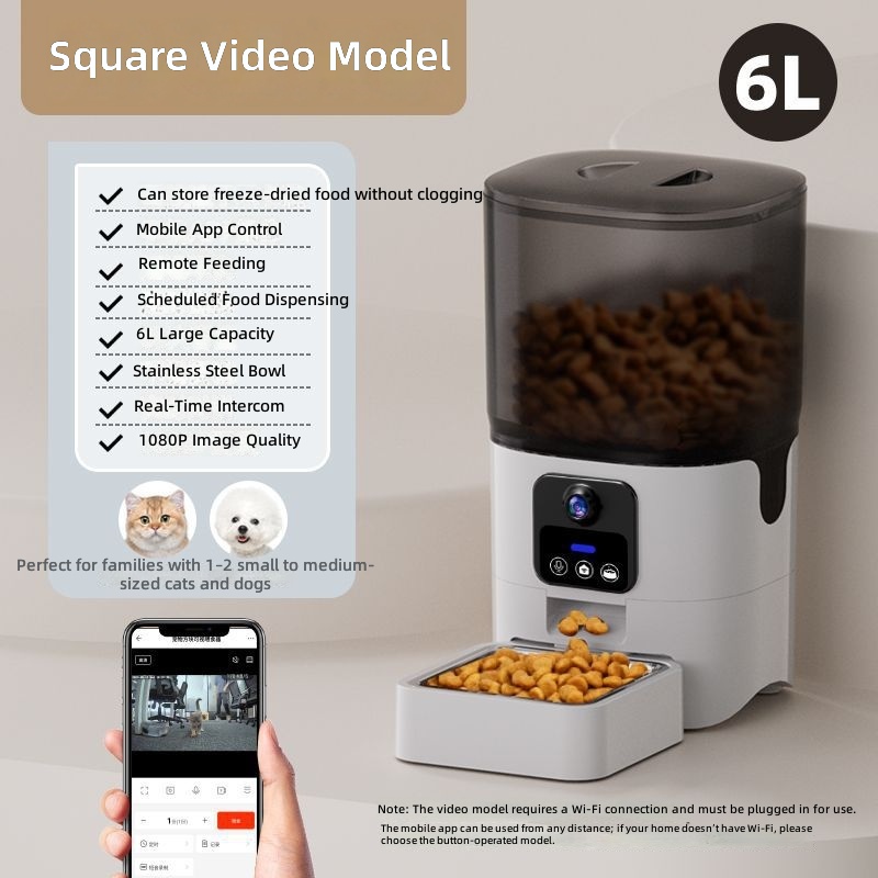 Automatic Pet Feeders for Cats and Dogs, Smart Timed & Portion-Controlled Dispenser for Cat and Dog Food, with Video Monitoring Feature - Image 10