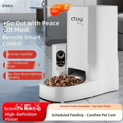 Pet Smart Feeder Timed Volume Video Interactive Super Large Capacity Automatic Feeder Pet Supplies